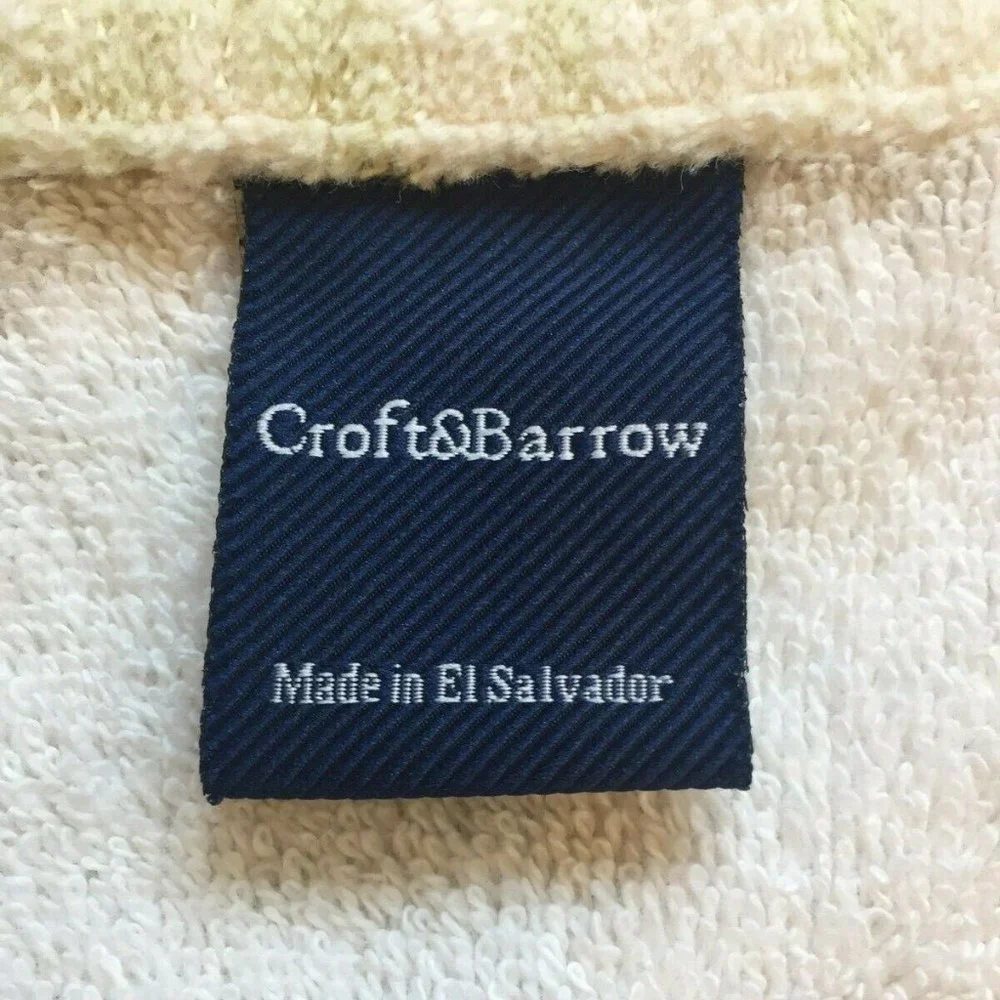 Croft & Barrow Eden Park Butterfly Hand Towel 100% Cotton 16